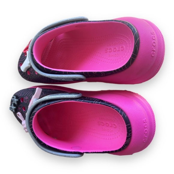 Size 10 Pink and Black Barbie x Croc Platforms - Picture 4 of 4